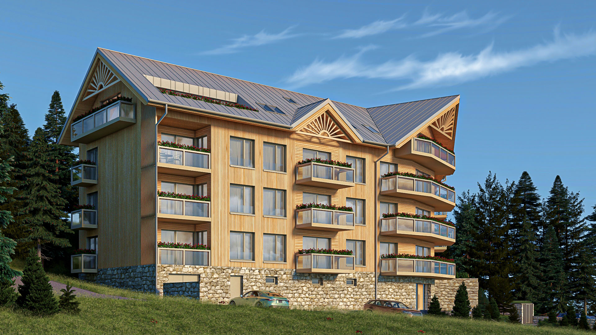 02.A - 4-izb. apartmán, 144,03 m2, DONOVALY, priamo na zjazdovke