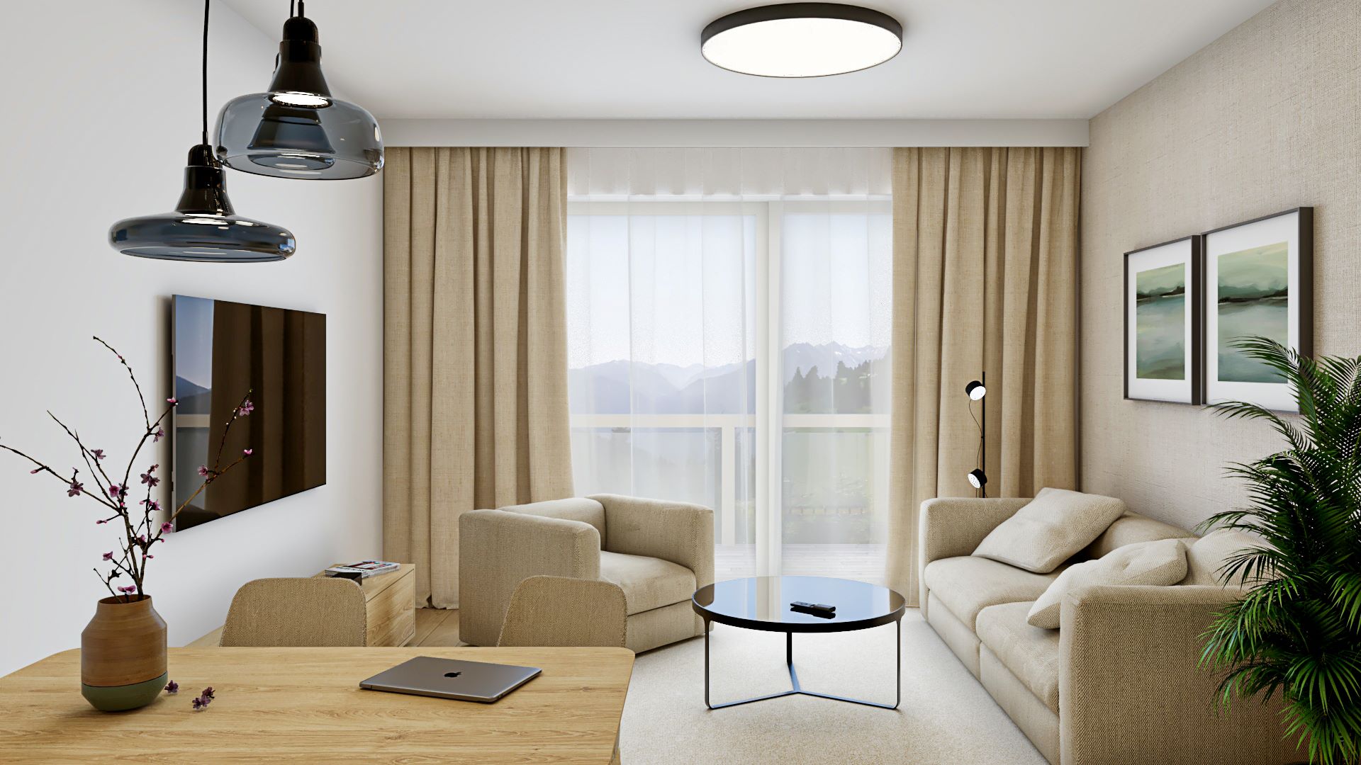 02.D - 2-izb. apartmán, 55,74 m2, DONOVALY, priamo na zjazdovke